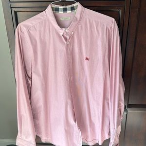 Men’s Burberry button down dress shirt